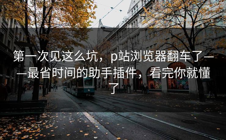 第一次见这么坑，p站浏览器翻车了——最省时间的助手插件，看完你就懂了