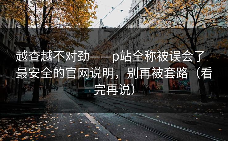 越查越不对劲——p站全称被误会了｜最安全的官网说明，别再被套路（看完再说）