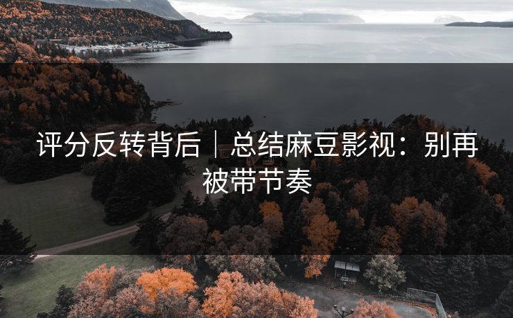 评分反转背后｜总结麻豆影视：别再被带节奏