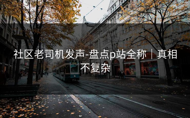 社区老司机发声-盘点p站全称｜真相不复杂